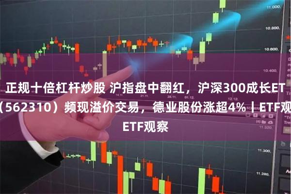 正规十倍杠杆炒股 沪指盘中翻红，沪深300成长ETF（562310）频现溢价交易，德业股份涨超4%丨ETF观察